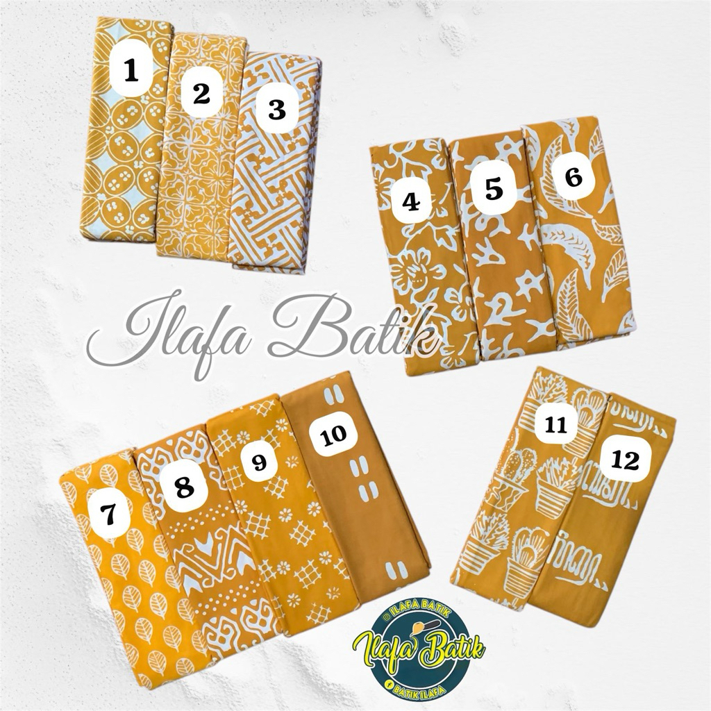 KUNING BATIK CAP GARUTAN TASIK TRADISIONAL