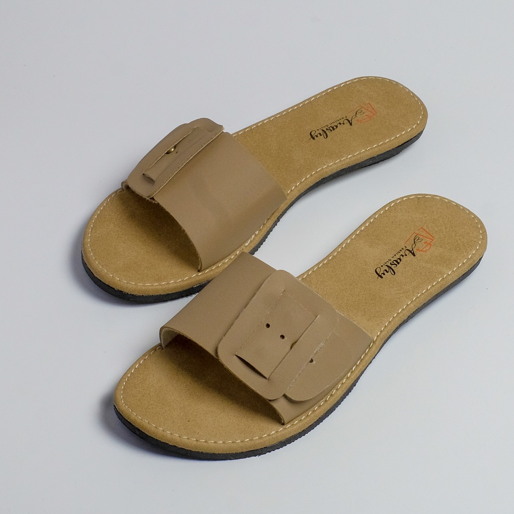 ARASHY - ZARA Sandal Wanita Flat Terbaru Sandal Teplek Anti Licin Elegant Dan Kekinian Dari Bahan Pr