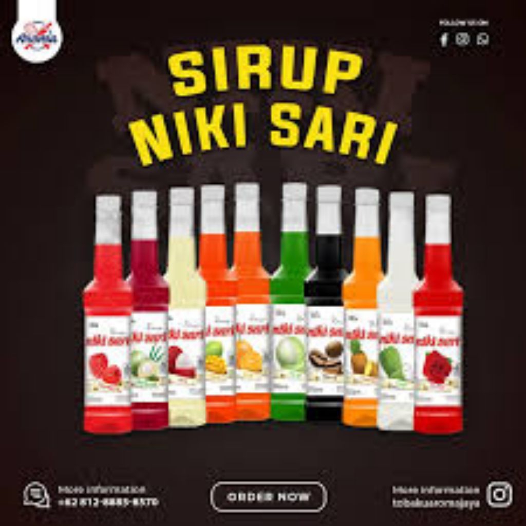 Sirup Niki Sari All Variant Botol 625ml