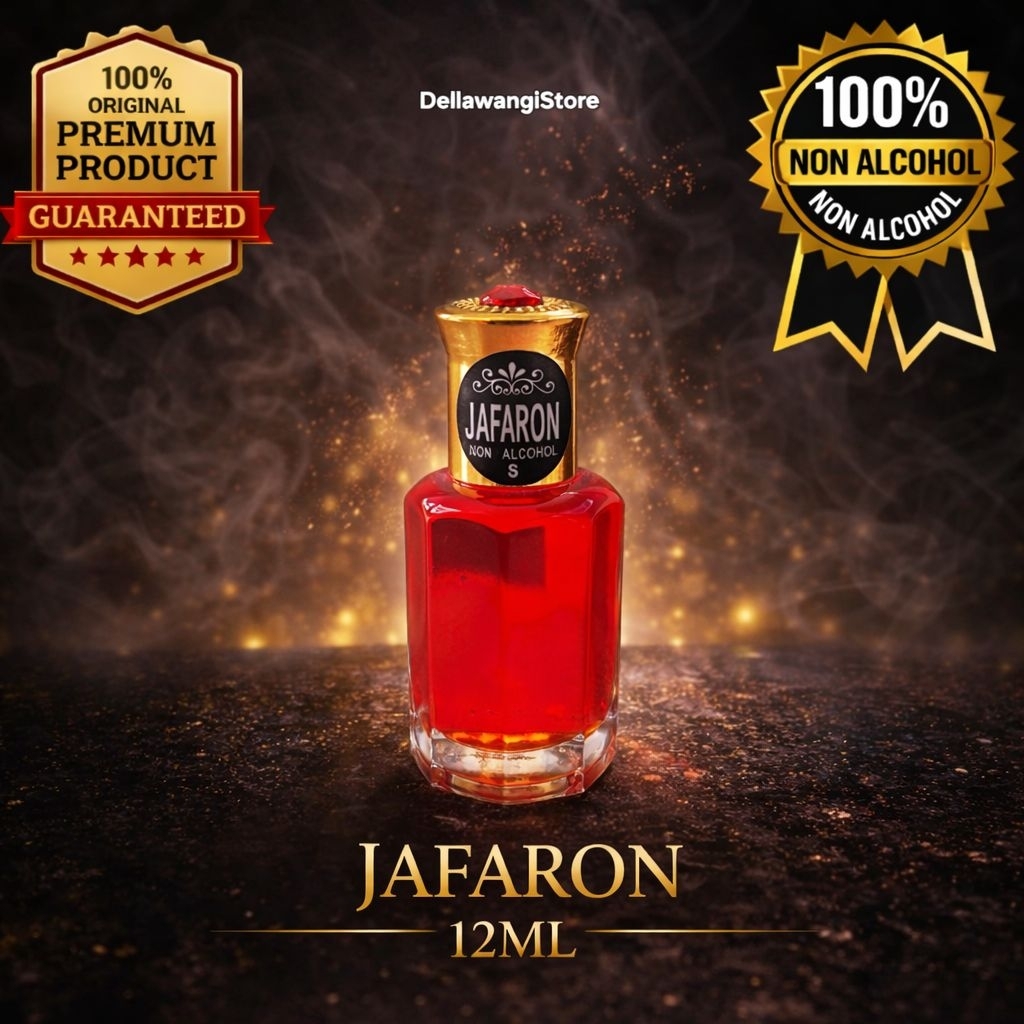 Jafaron - Minyak Wangi Jafaron 12ml Original Murni Asli Tanpa Campuran Non Alkohol Parfum Sholat Del