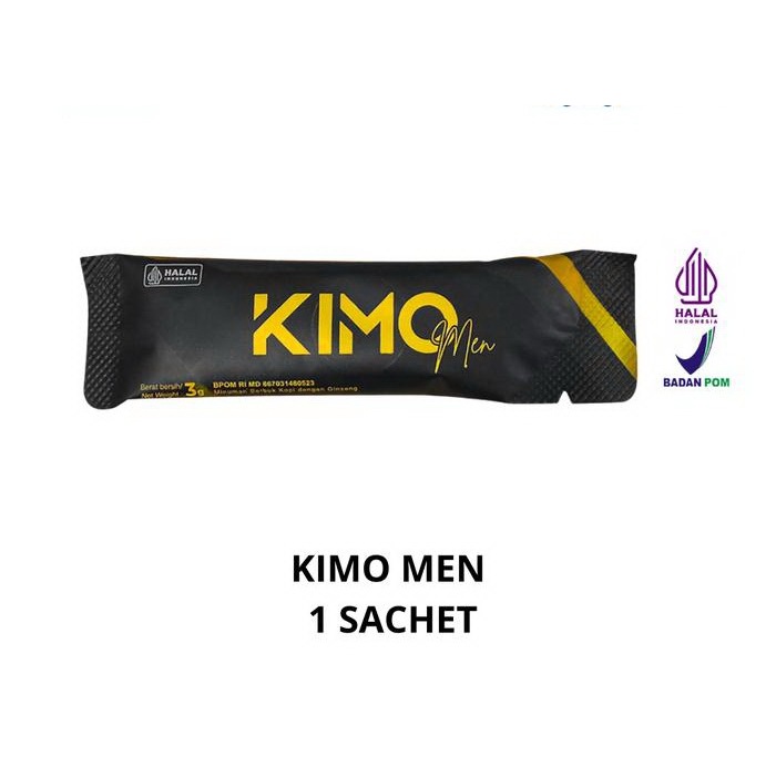 Kimo Men Ginseng 1 Sachet. Kimo Minuman Serbuk Penambah Stamina Pria. Original BPOM