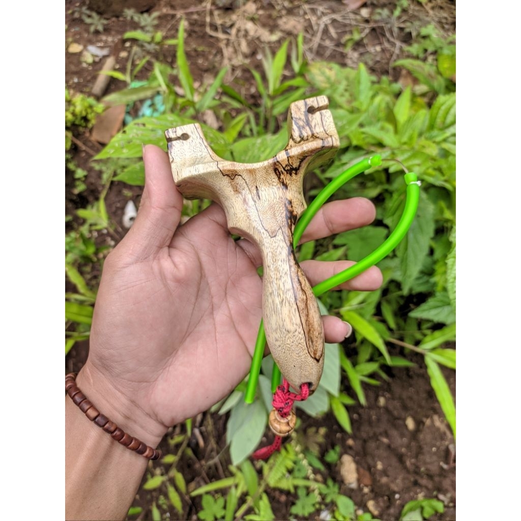 Ketapel kayu asem spalted  universal