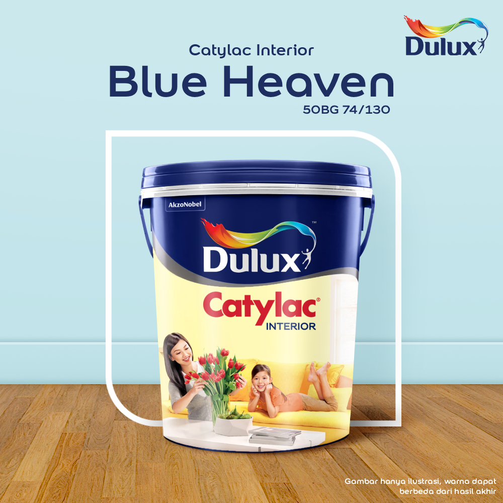 DULUX CATYLAC INTERIOR BLUE HEAVEN (50BG-74/130) 25KG CAT TEMBOK DULUX CATYLAC INTERIOR