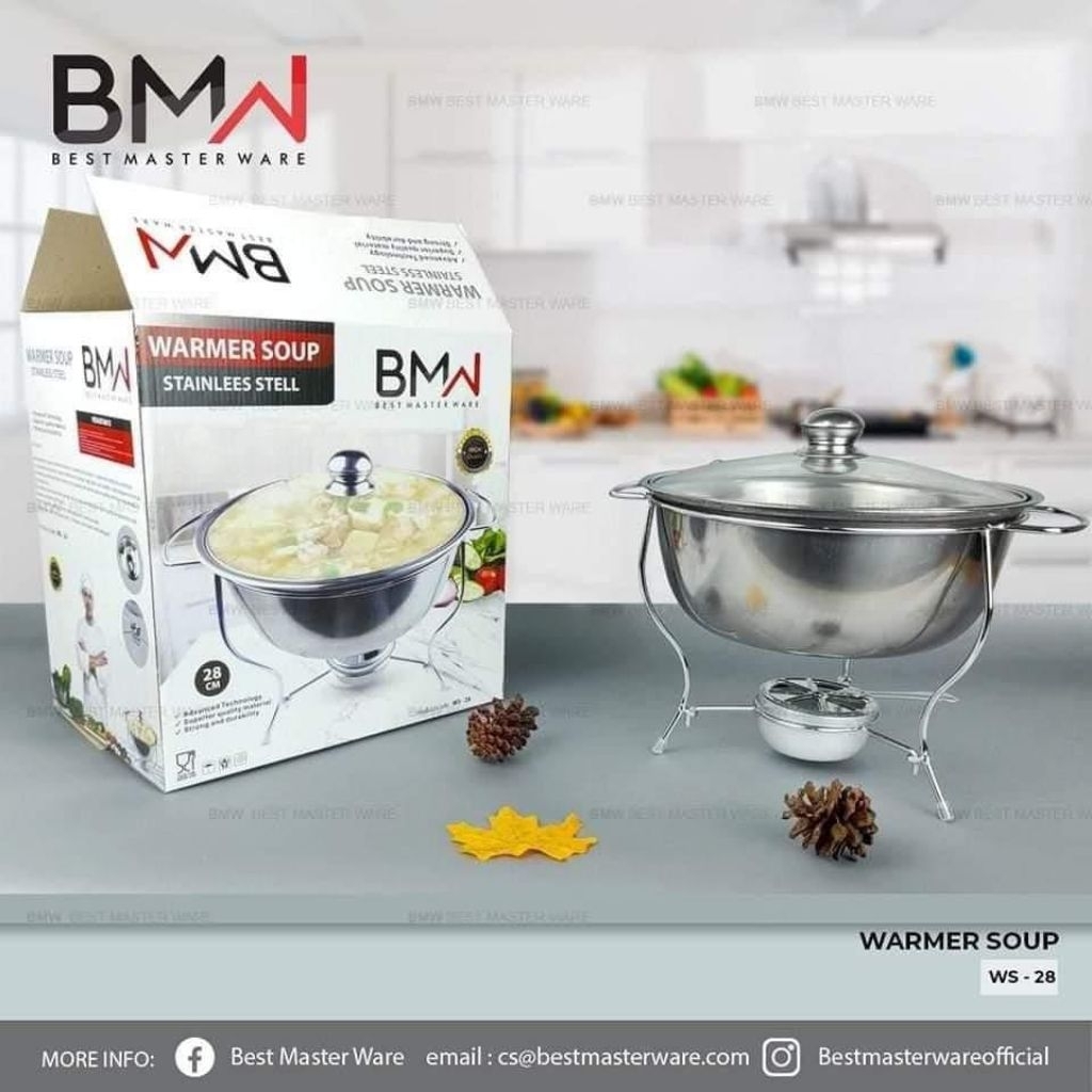 WADAH SOUP BMW STENLIS FAST FOOD SOUP BAHAN STENLIS TUTUP KACA