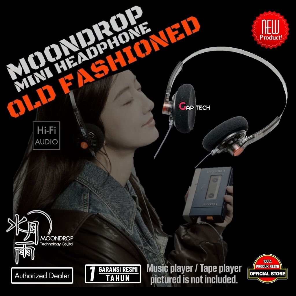 Moondrop Old Fashioned 40mm Large Dynamic Driver Open-Back Headphone Original