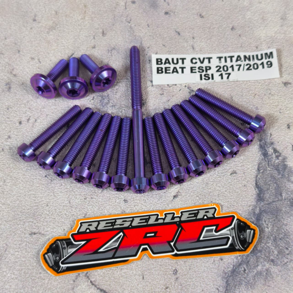 Baut cvt titanium beat esp baut cvt titanium scopy esp tahun 2017 sampai 2019 ISI17