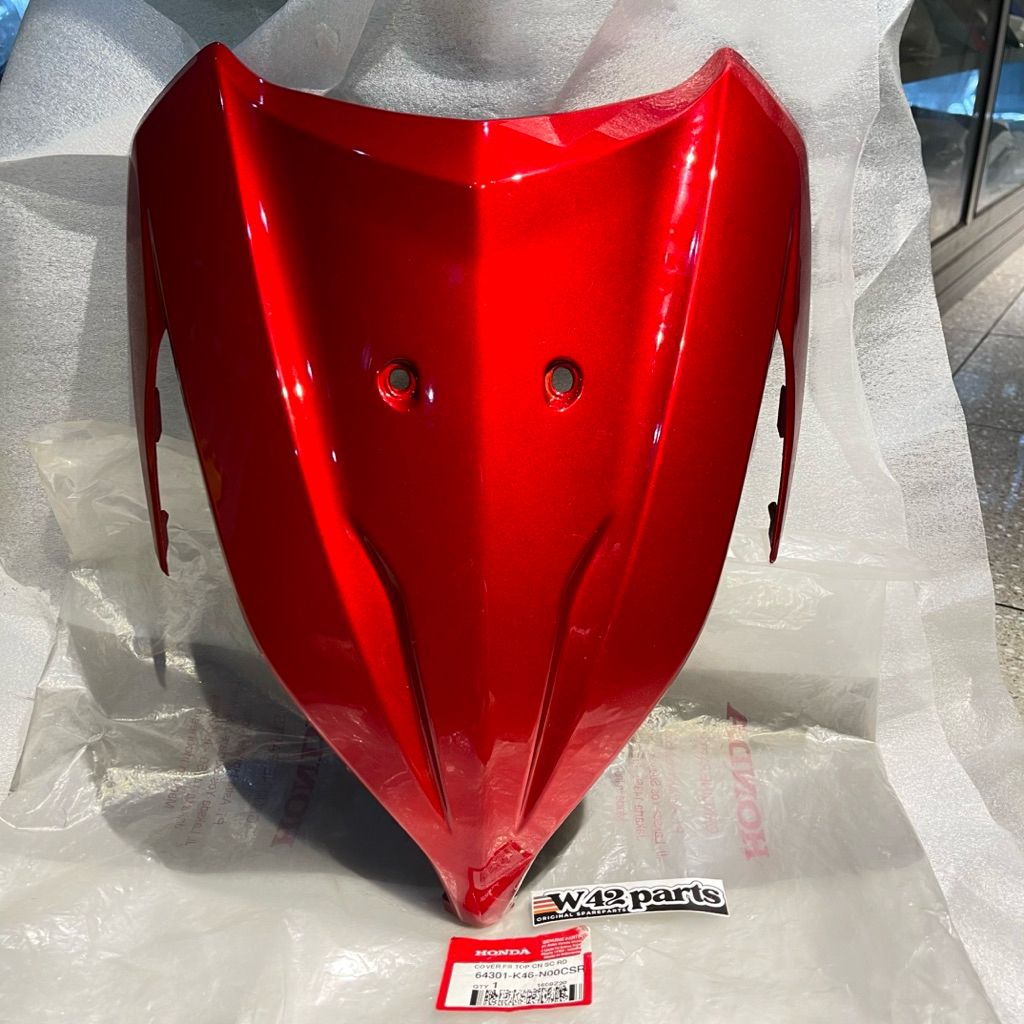 COVER BODY TAMENG PANEL DASI DEPAN VARIO 110 FI K46 MERAH MARON METALIK ORIGINAL AHM 64301 K46 N00CS