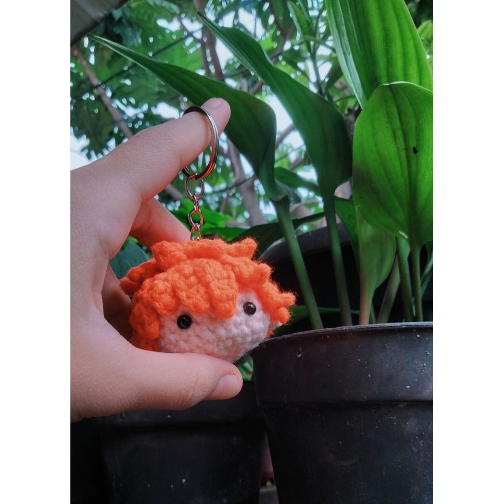 Amigurumi Shōyō Hinata HAIKYU| amigurumi| gantungan tas| anime HAIKYU