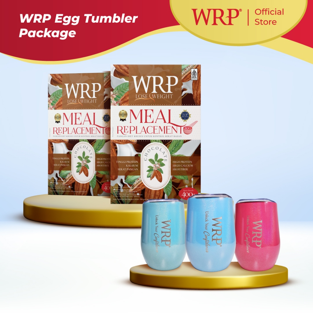 Exclusive WRP Egg Tumbler Package - WRP Meal Replacement Chocolate 400gr