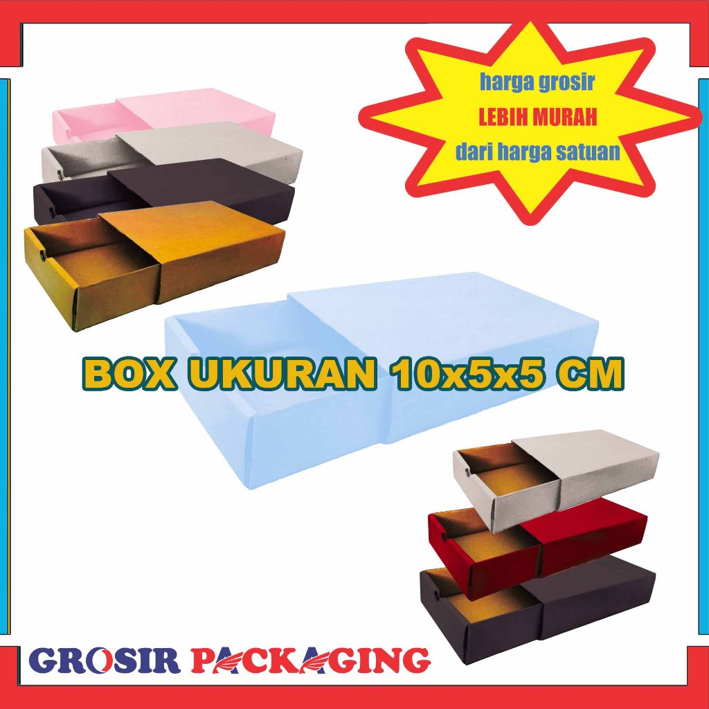 Box Sleding 10x5x5 Cm/ Box hotwells/ Kardus Slide