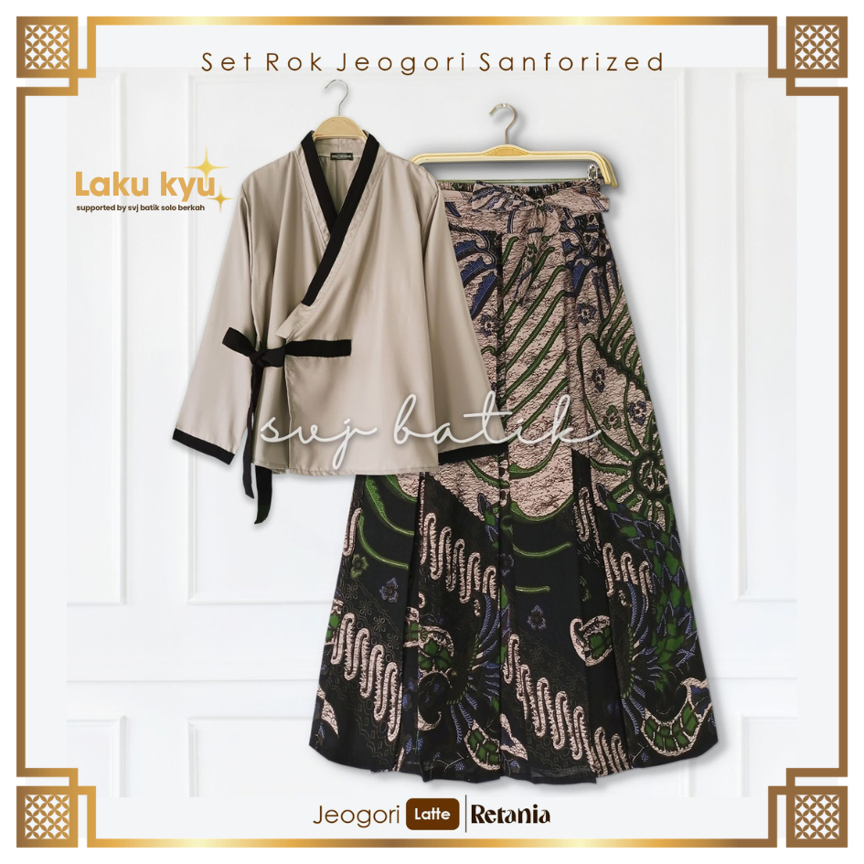 ATASAN BATIK WANITA BATIK SET MODERN OUTER SET KERIS NAVY ORIGINAL BY SVJ FREE MASKER