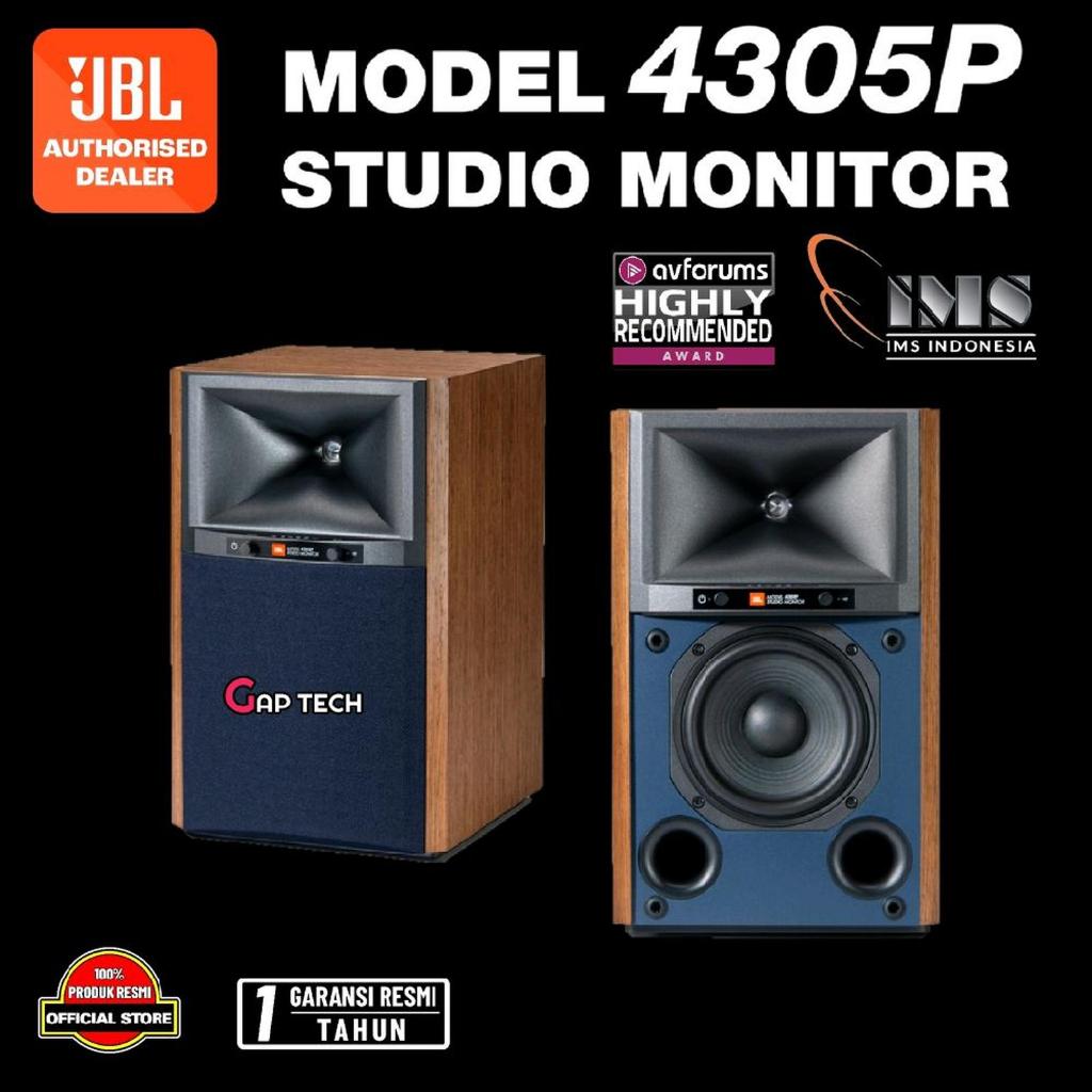 JBL 4305P / 4305 P Luxury Studio Monitor Powered Bookshelf Loudspeaker System Original