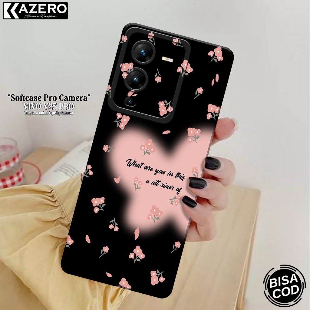 KAZERO - Case Hp VIVO V25 PRO - Fashion Case Aesthetic - Pro Camera - Softcase VIVO V25 PRO - Kesing