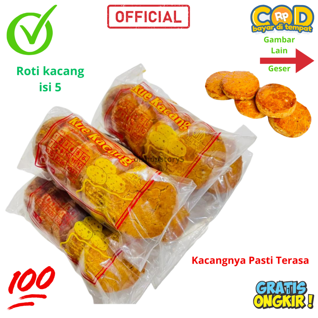 Roti Kacang Keping Mak Kres Enak B