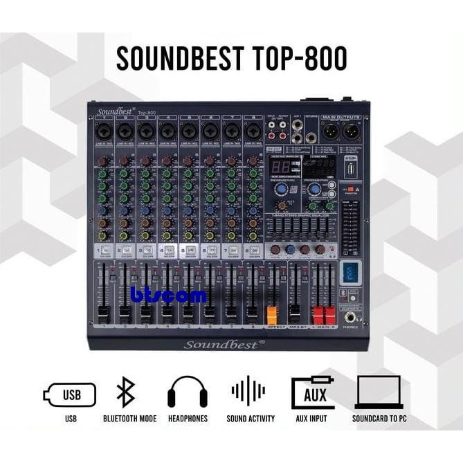 MIXER SOUNDBEST TOP800 MIXER AUDIO SOUNDBEST TOP-800 ORIGINAL MIXER SOUNDBEST TOP 800