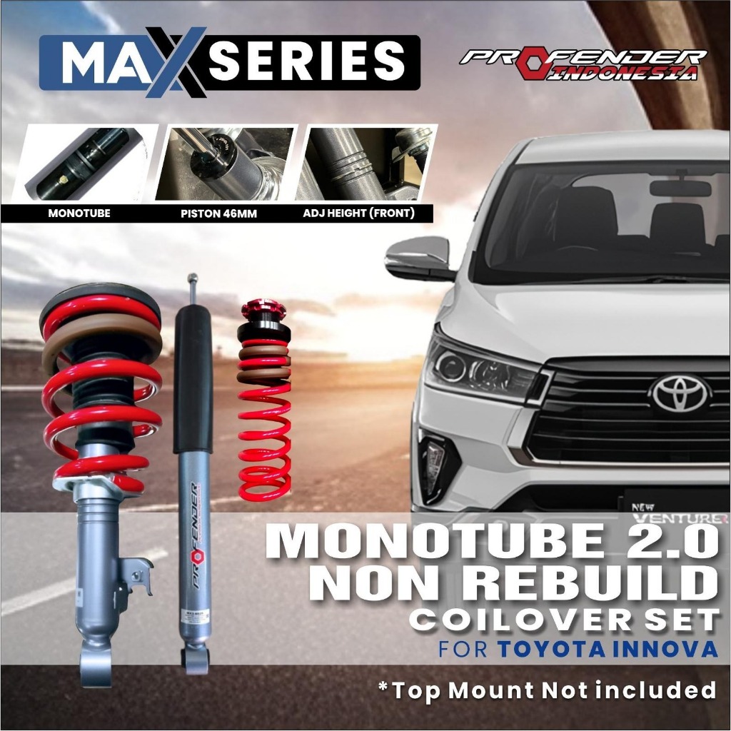 Suspensi shockbeker shockbecker skok PROFENDER COILOVER SET lowering kit MAX SERIES Toyota GRAND INN