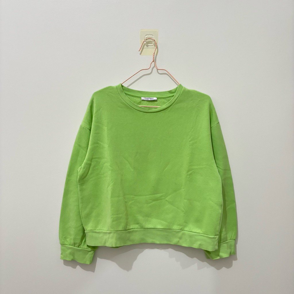 (Preloved) ZARA Sweater Hijau Wanita