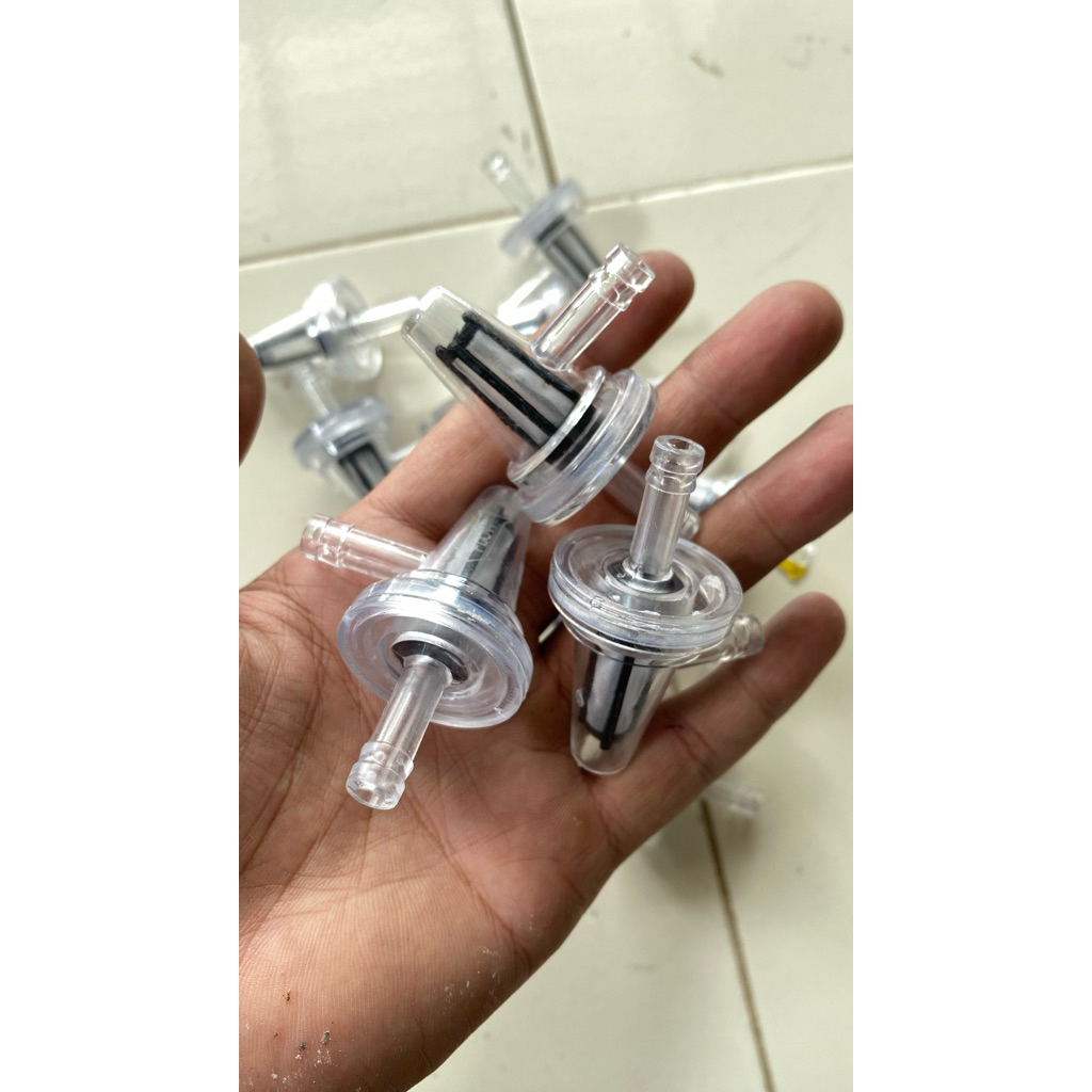 FILTER BENSIN L TRANSPARAN TOYO IMPORTS UNIVERSAL SEMUA MOTOR CB GL MP TIGER RX KING DLL