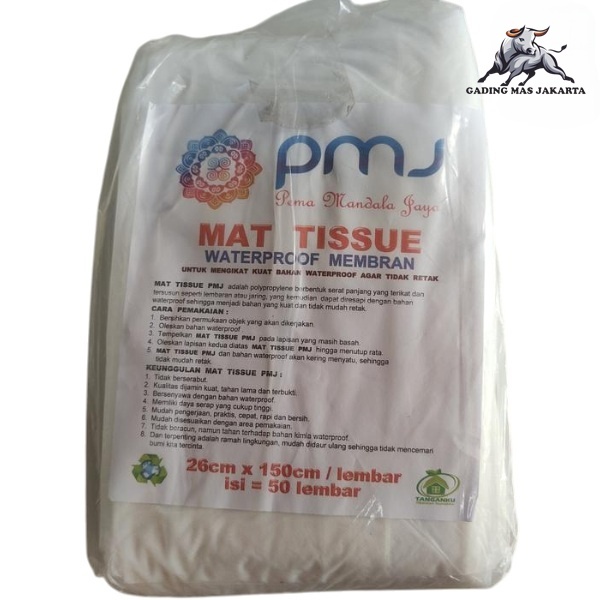 GROSIR TERMURAH Serat Fiber TISSU Kain Kasa Penambal Bocor Tembok Dinding Aquaproof Membrane Serat T