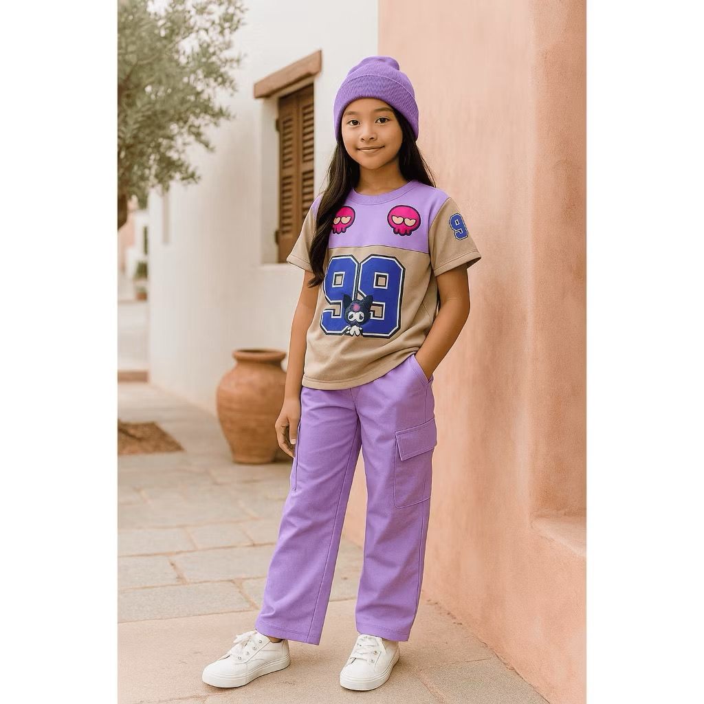 SET BAJU ANAK MODEL SKENA KEKINIAN / STELAN ANAK PEREMPUAN 2-12 TAHUN