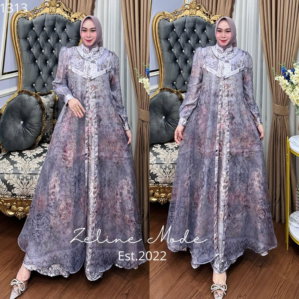 Zeline dress bahan premium by zhevana butik mode