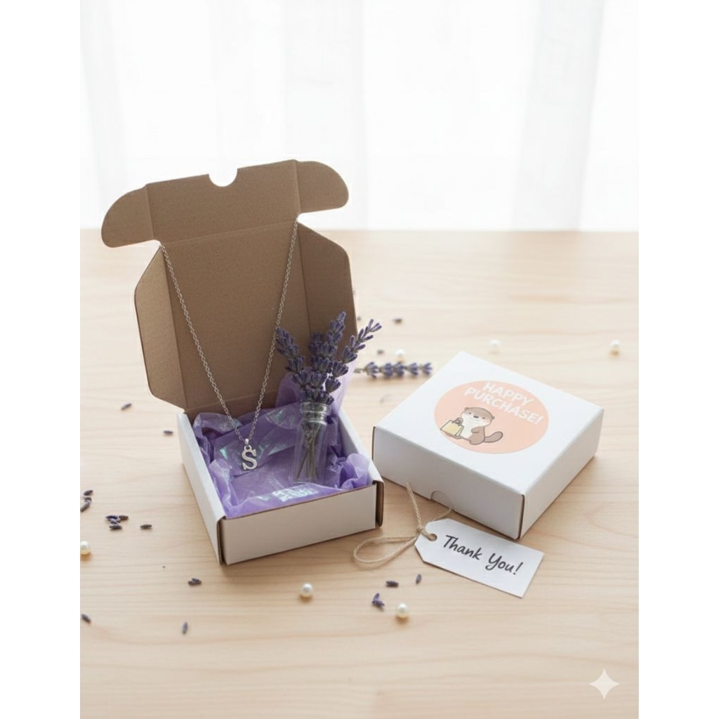 Kardus Packing 9x9x3 cm E-Flute Die Cut | Box Hampers Kecil | Kardus Packaging Aksesoris