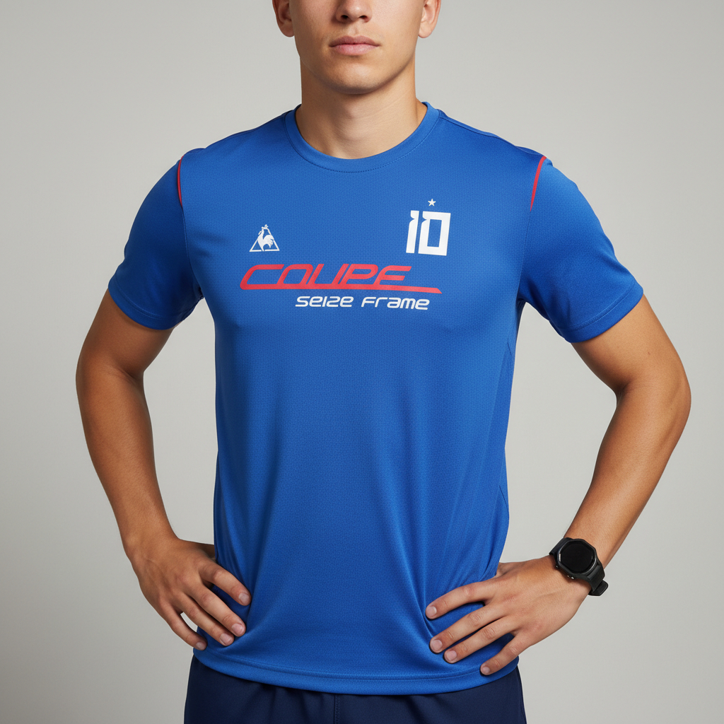 Kaos Jersey LE COQ Sportif Olahraga Pria Size L-XL