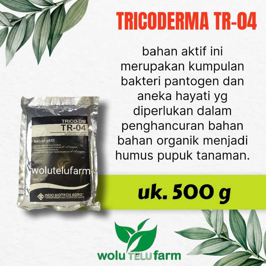 pupuk trikoderma harzanium sp uk. 500 gr