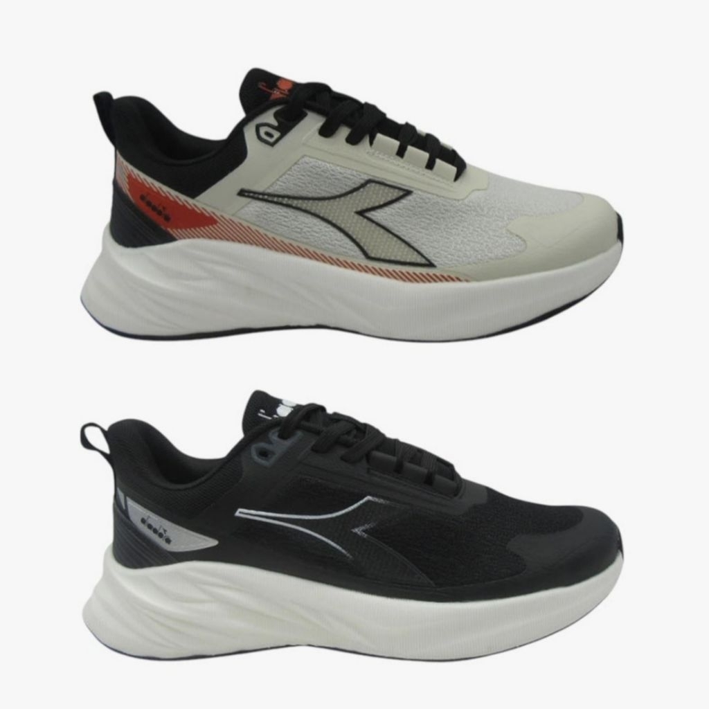 DIADORA NAMI MENS RUNNING SHOES - BLACK & BEIGE