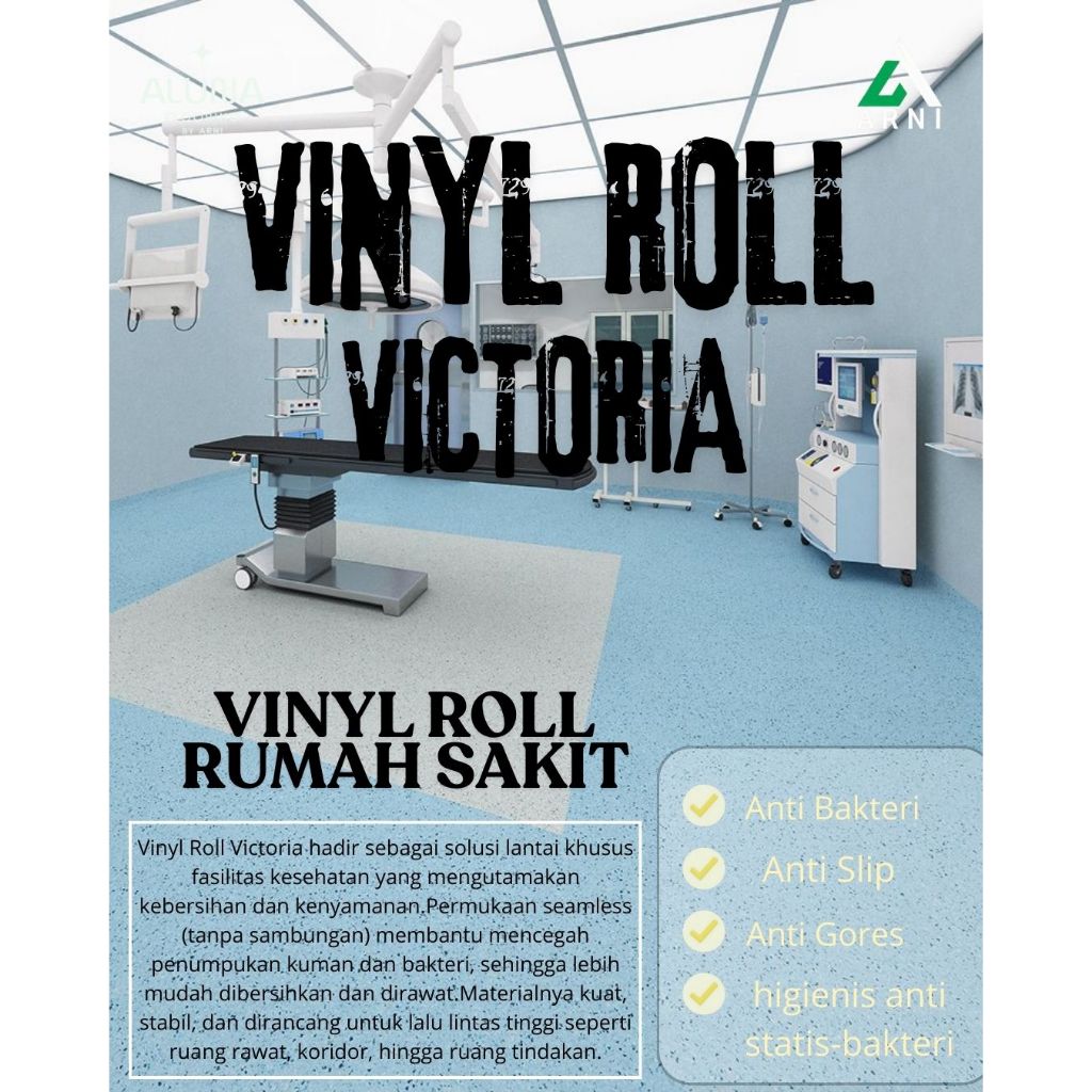vinyl roll victoria series tebal 2mm | vinyl flooring anti bakteri | lantai anti bakteri | vinyl rol