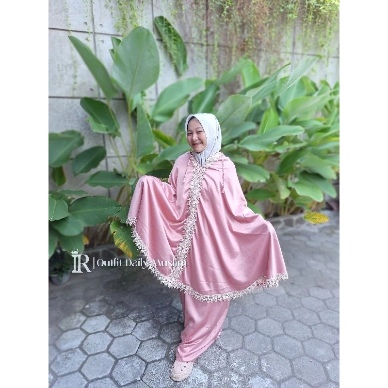 Mukena Nirmala | Mukena Polos Dewasa Satin Silk