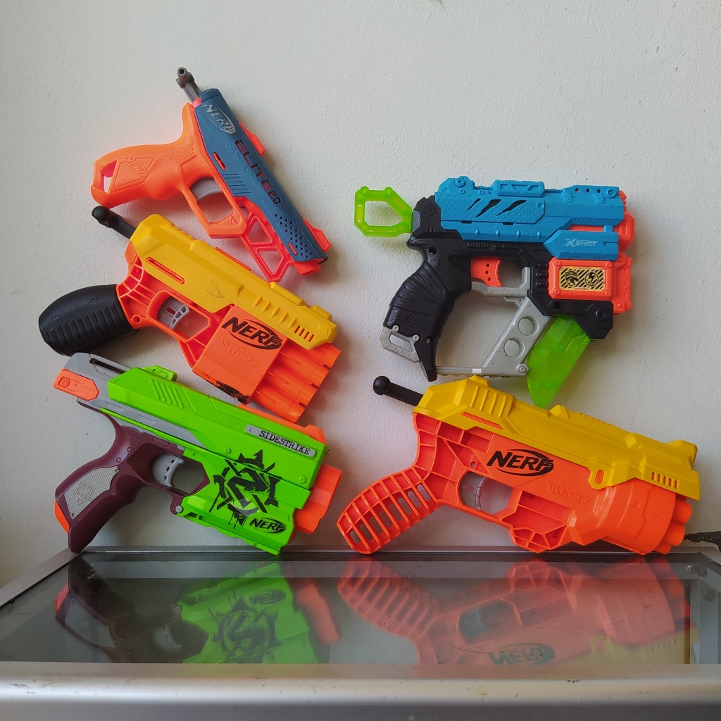 Mainan Pistol Nerf Alpha Strike, Elite, Zombie, X-Shot Dino Blaster | Tembakan Senapan Nerf dan X-Sh