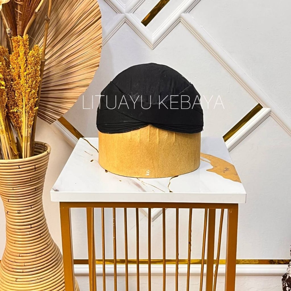 Blangkon Solo Hitam Polos