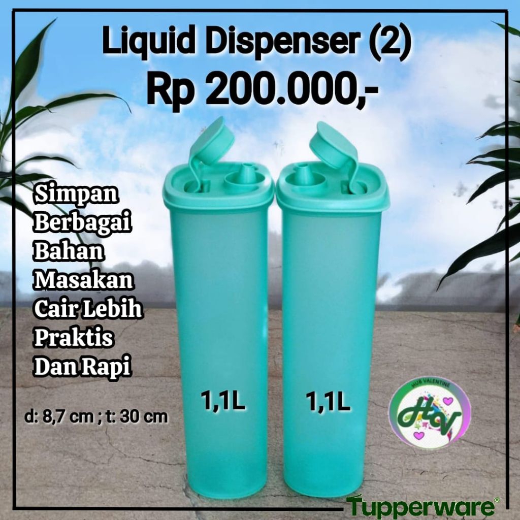 Liquid Dispenser / Cooking Oil 1,1L Tupperware (1)
