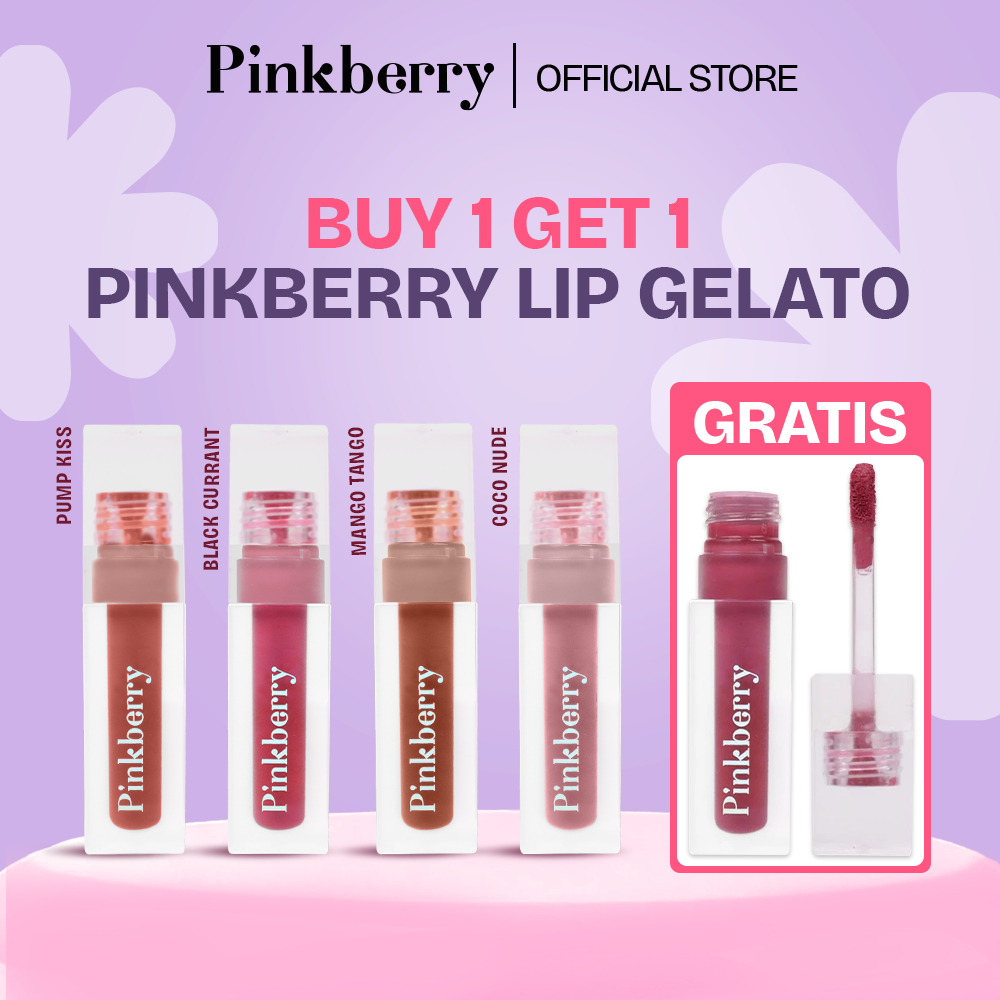[BUY 1 GET 1] PINKBERRY Lip Gelato 4.2ml - Long Lasting Moisturizing Lipstick Velvet Matte Cream