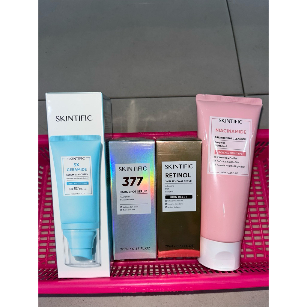 PAKET SKINTIFIC MENCERAHKAN FLEK HITAM ANTI AGING