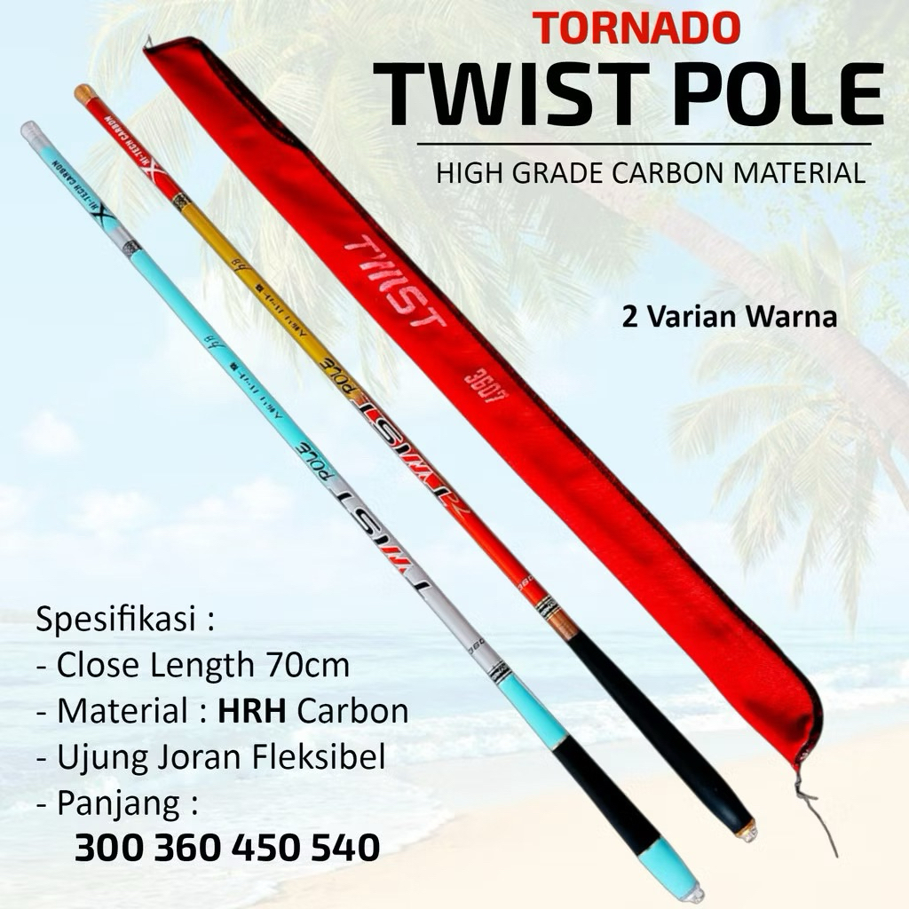 TEGEK TORNADO TWIST POLE 360 & 450