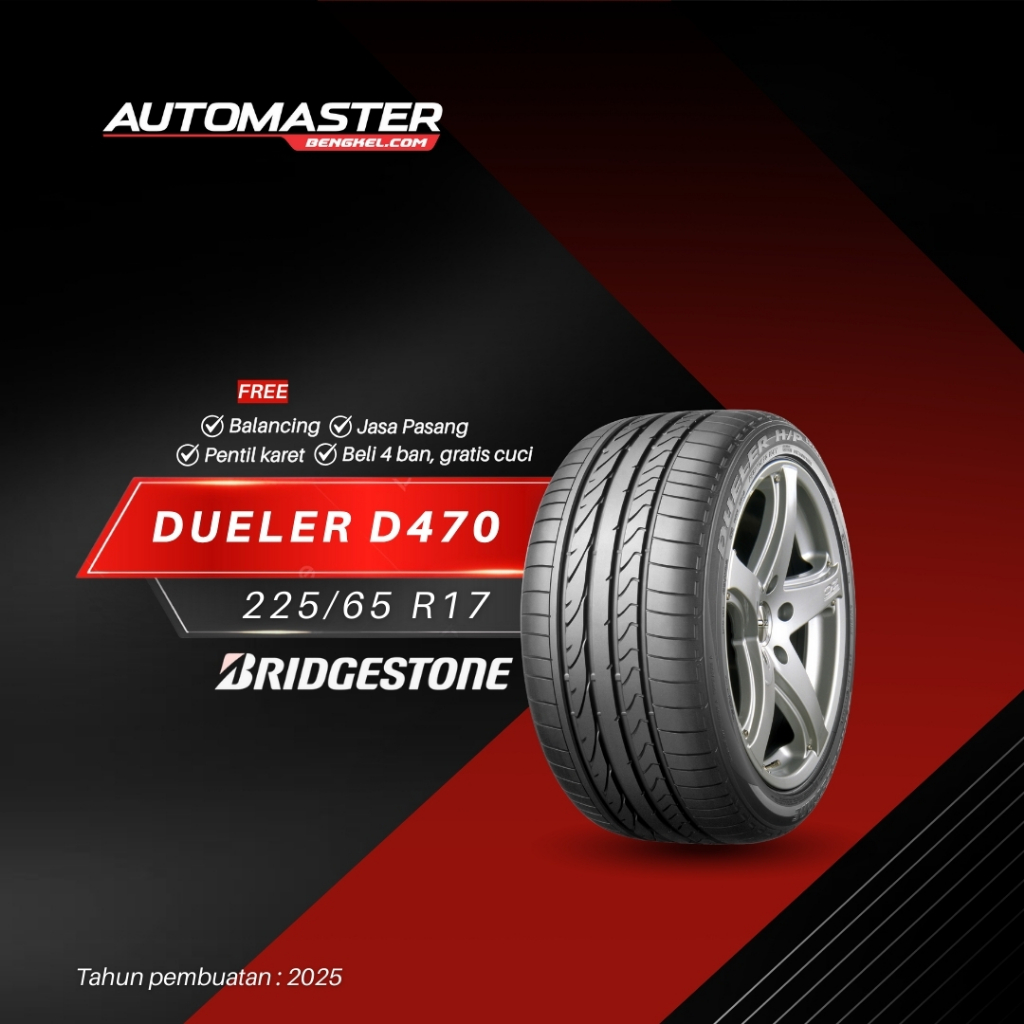 Ban Mobil CRV, CX5, Grand Vitara, XTRAIL, RAV4 | Bridgestone Dueler D470 225/65 R17