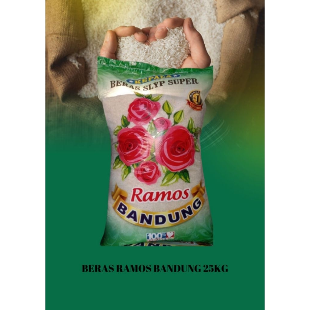 Beras 25 KG Ramos Bandung - Pulen, Bersih, Bebas Pengawet || (HARGA GROSIR CHAT ADMIN)