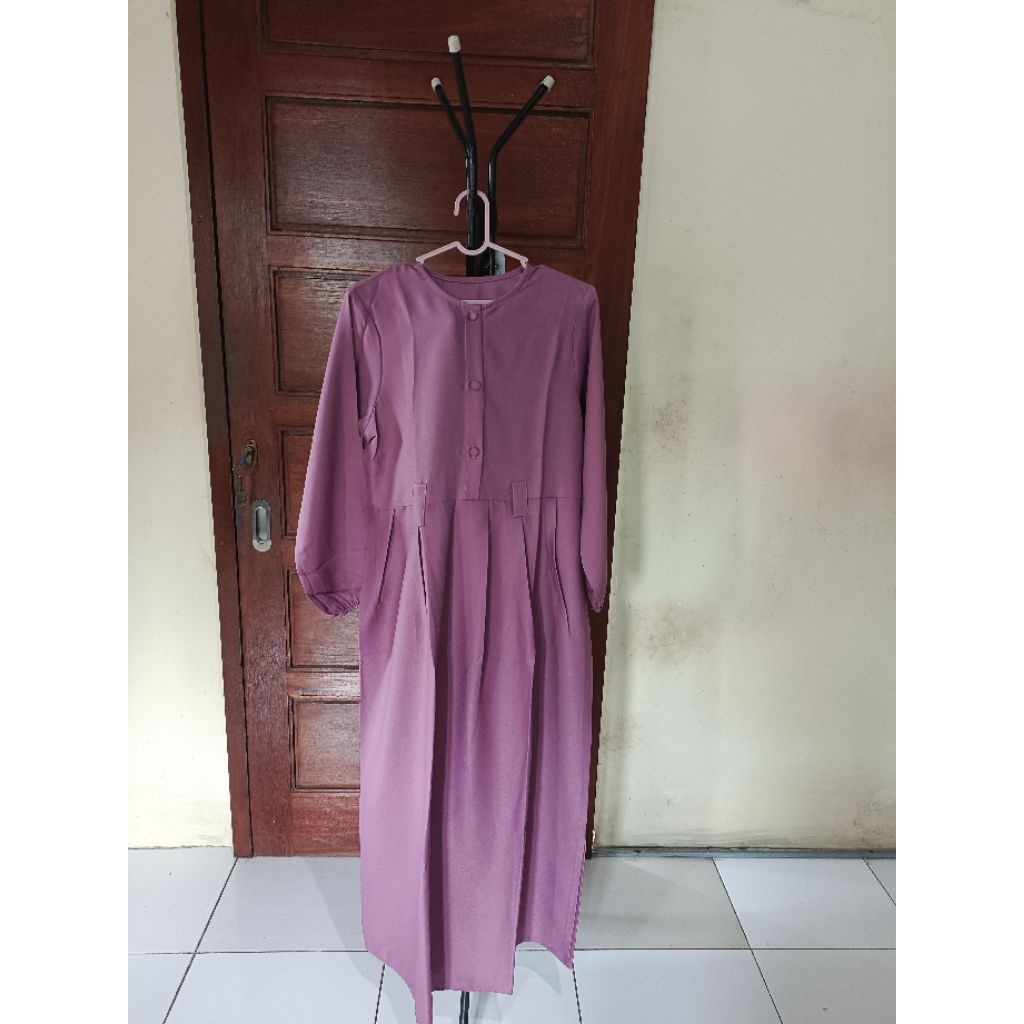 preloved gamis ungu