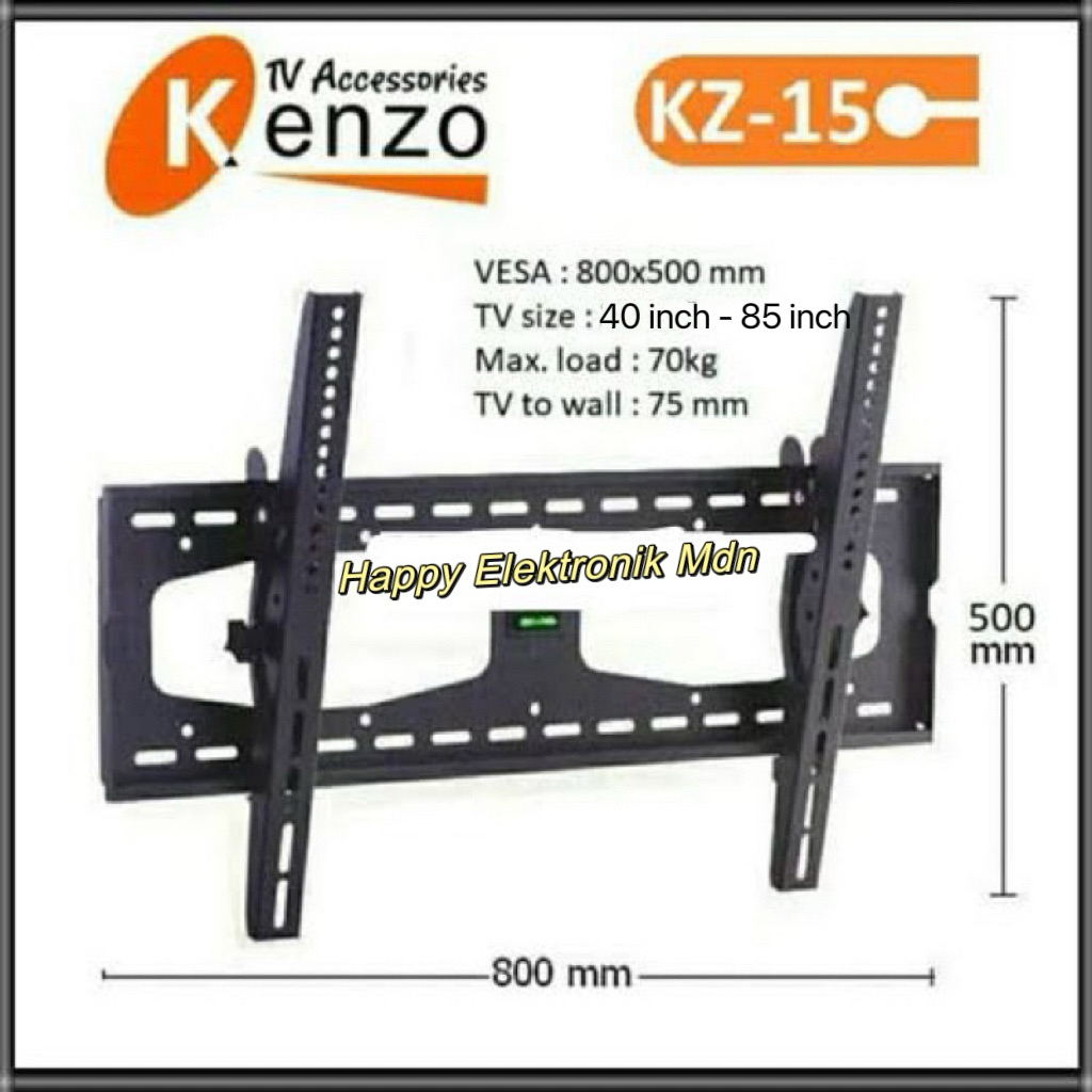 KENZO Bracket TV 40" - 85 inch Bracket LED 85 inch bracket LCD KENZO KZ- 15 Breket Dinding LED Brack
