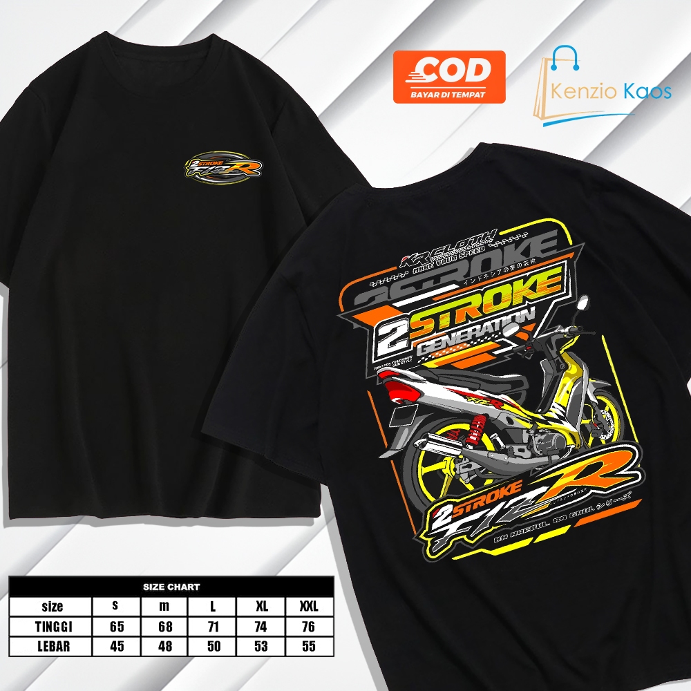 KAOS 2 STROKE FIZR - KAOS RACING TWO STROKE PUTIH KEREN