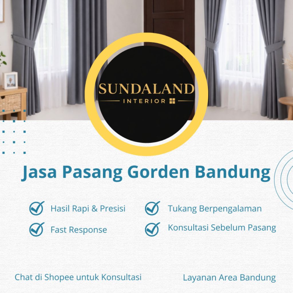 Jasa Pasang Gorden Bandung | Rapi & Profesional