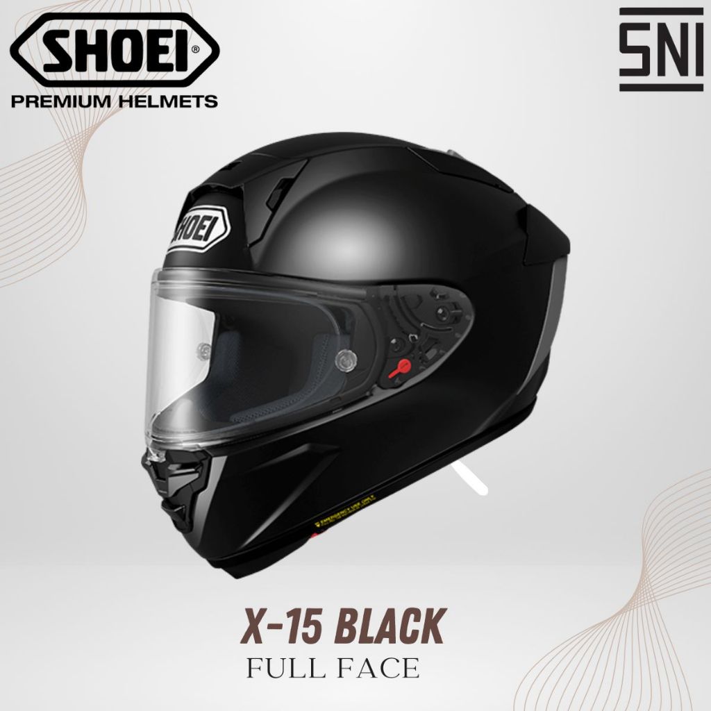 Helm Full Face Shoei X-15 Black - Helm Racing Premium Original