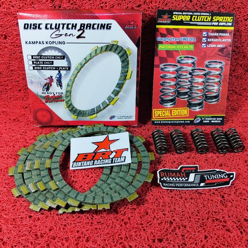 PAKET KOPLING BRT RACING FOR SUZUKI SATRIA FU KARBU / SATRIA FU 150 INJEKSI / GSX 150 PER PLUS KAMPA