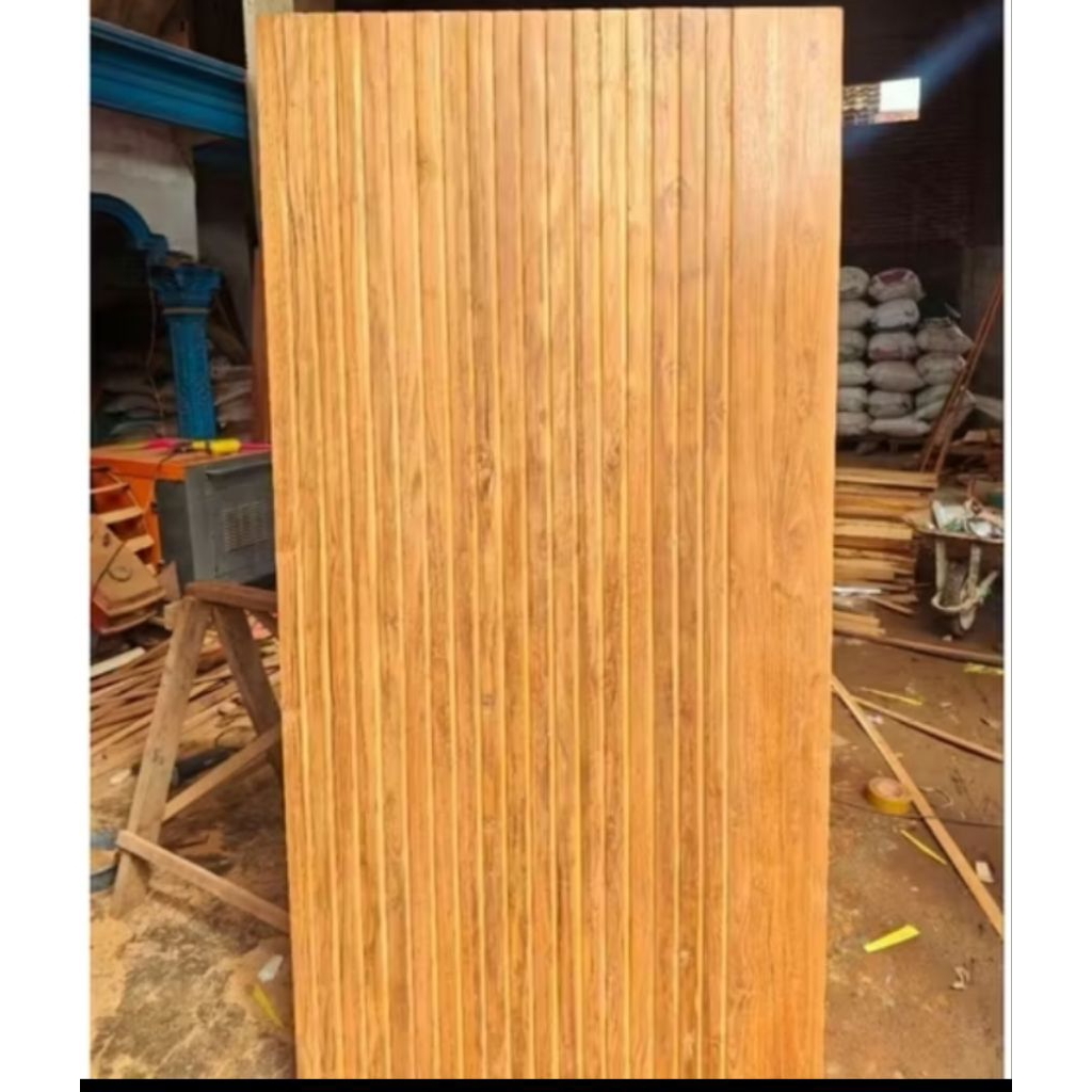 pintu blok kupu tarung ukuran 100x100x220 + kusen tebal 3cm