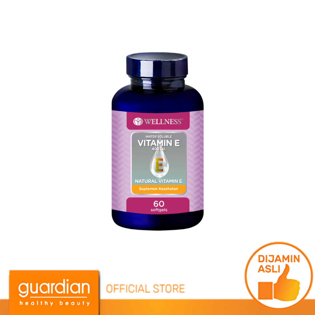 Wellness Natural Vitamin E 400 IU Water Soluble - 60 Softgels