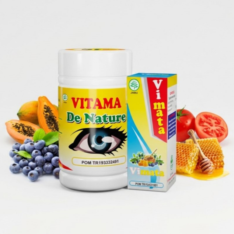 Vitama De Nature Obat Tetes Mata Herbal Mengatasi Katarak Mata Minus Silinder dan Glaukoma