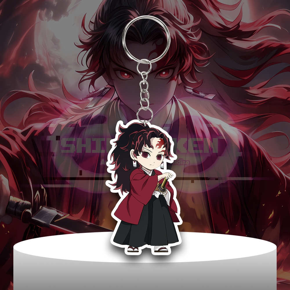 Gantungan Kunci Anime Kimetsu no Yaiba - Yoriichi Tsugikuni - Ganci Akrilik - Keychain Acrylic