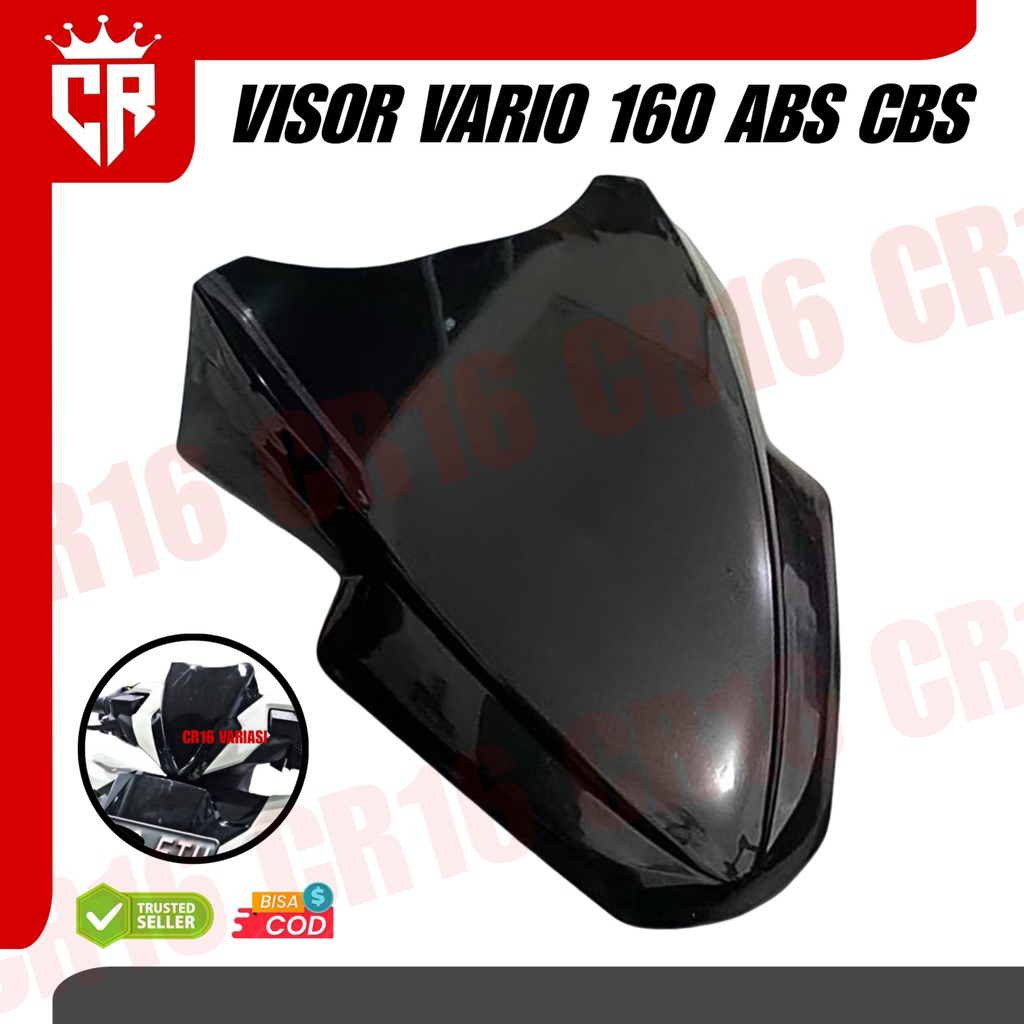 VISOR VARIO 160 ABS CBS WINSHIELD VARIO 160 ABS SEPERTI ORI HONDA NEW Visor Depan Vario 160 Abs Baha